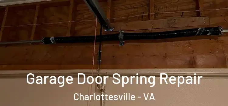  Garage Door Spring Repair Charlottesville - VA