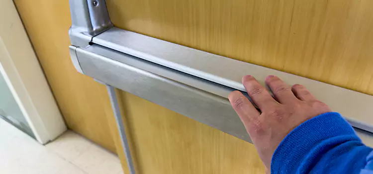 Installing a Push Bar on a Door Charlottesville